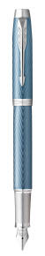 F 318 Blue Grey CT Ручка перьевая Parker IM Premium (2143651) F сталь нержавеющая LR подар.кор.