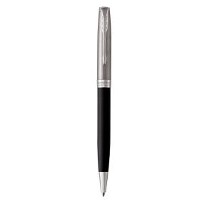 K 548 шариковая ручка Sonnet Black/St.Steel CT ручка Parker черный стержень толщиной 1мм(M), подарочная коробка