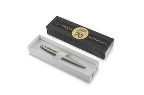 K 166 Stainless Steel GT Ручка шариковая Parker Jotter SE 70th Anniversary (2205611W) синий стержень (толщина линии письма 1 мм, М) подарочная коробка