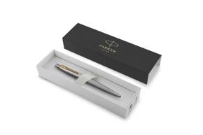 K 165 Stainless Steel GT Ручка шариковая Parker Jotter (1953182W) синий стержень (толщина линии письма 1 мм, М) подарочная коробка